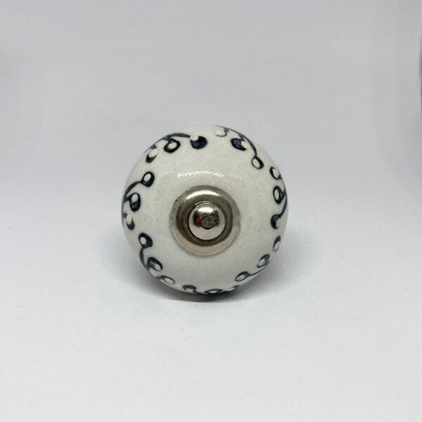 Pomello in ceramica “Daisy Black”