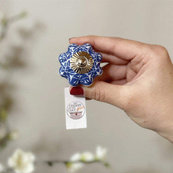 Pomello in ceramica “Liberty Cobalto”