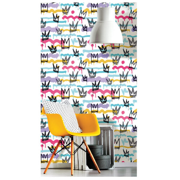 Tapete „Pop Crown“ nach Meter oder als Rolle