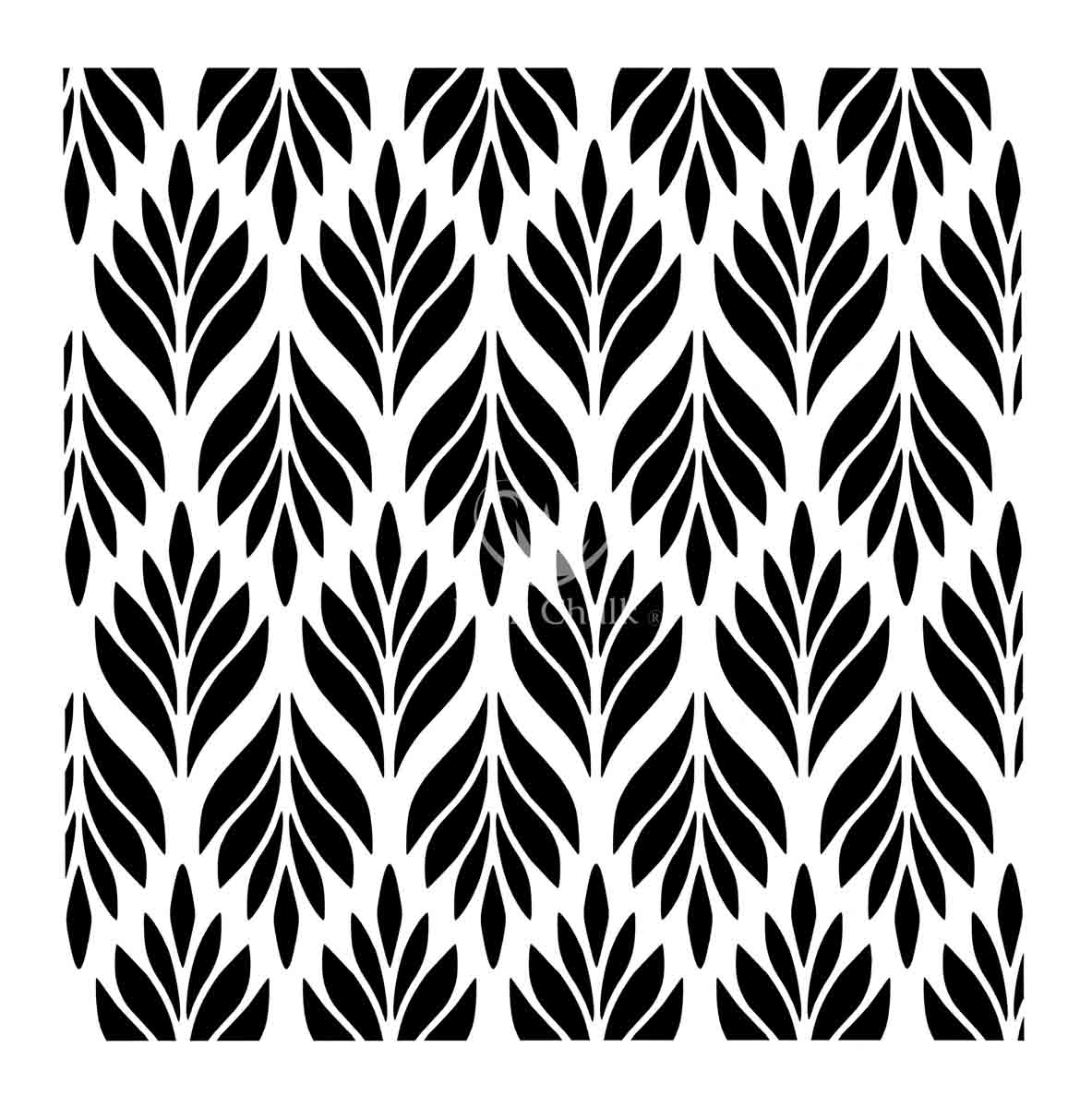 Posh Chalk Stencil Evergreen 50x50cm - WoodUbend