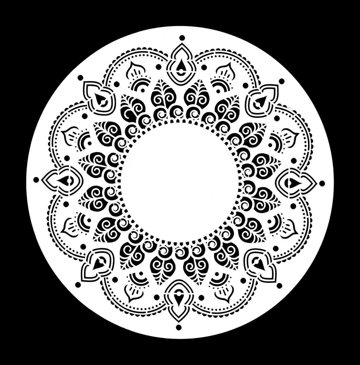 Posh Chalk Stencil Moroccan Melody 30x30cm - WoodUbend