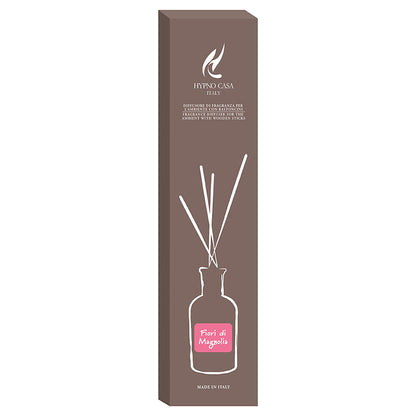 Profumatore "Fiori di Magnolia" Diffusore a bastoncino, Hypno Casa, 500 ml