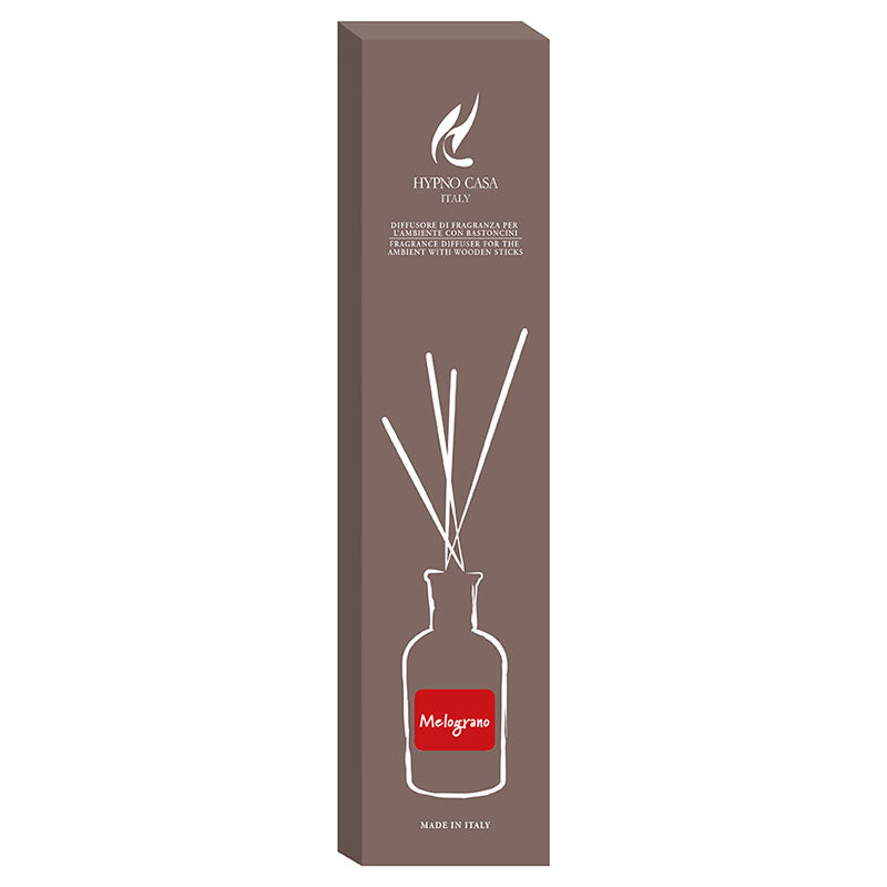 Profumatore "Melograno" Diffusore a bastoncino, Hypno Casa, 500 ml