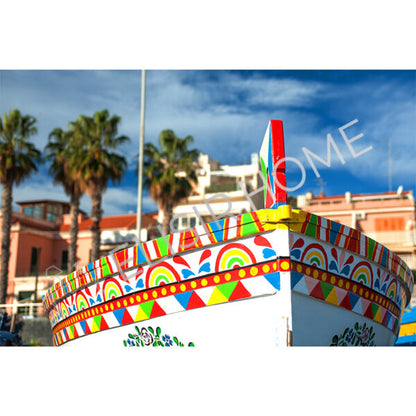 Stampa Trasferibile "SICILY TIME, RAINBOW BOAT" 28x40 cm