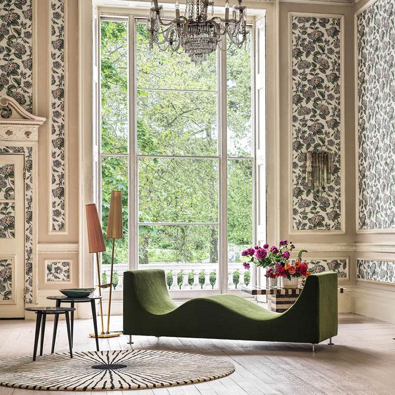 Carta da Parati "RAMO DI ORTENSIA ROSA" Fornasetti | COLE & SON