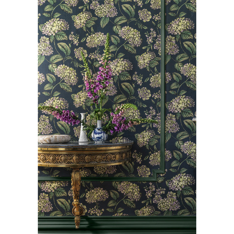 Carta da Parati "RAMO DI ORTENSIA GRIGIO" Fornasetti | COLE & SON