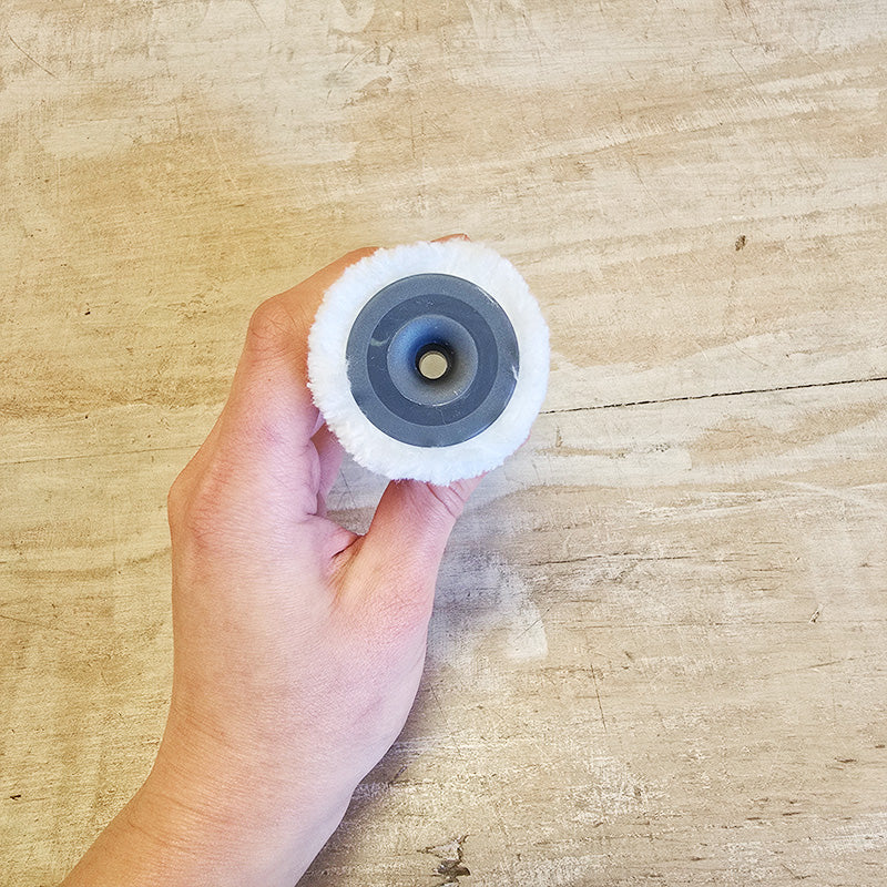 Ricarica Rullo Grande "Ce l'ho Medio" In Microfibra Bianca 9mm