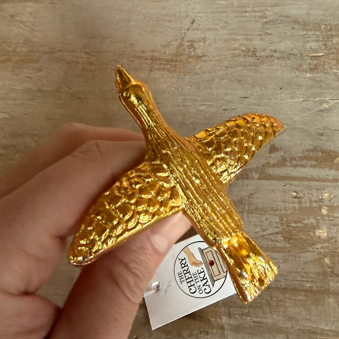 Pomello in Ferro "Rondine dorata"