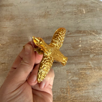 Pomello in Ferro "Rondine dorata"