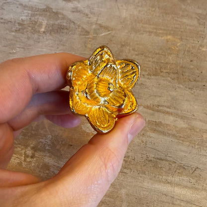 Pomello in Ferro "Rosa dorata"