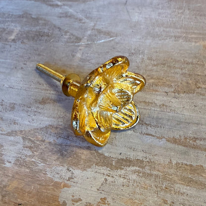 Pomello in Ferro "Rosa dorata"