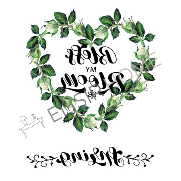 Stampa Trasferibile “SCRIPT, BLESS” 28×40 cm