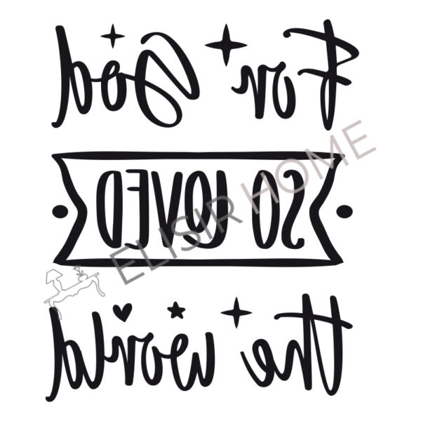 Stampa Trasferibile “SCRIPT, FOR GOD” 28×40 cm