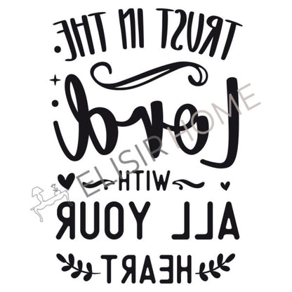 Stampa Trasferibile “SCRIPT, TRUST” 28×40 cm