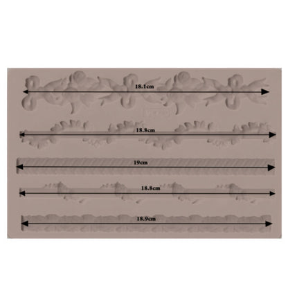 Redesign Decor Moulds "SICILIAN BORDERS" 12,5 x 20 cm