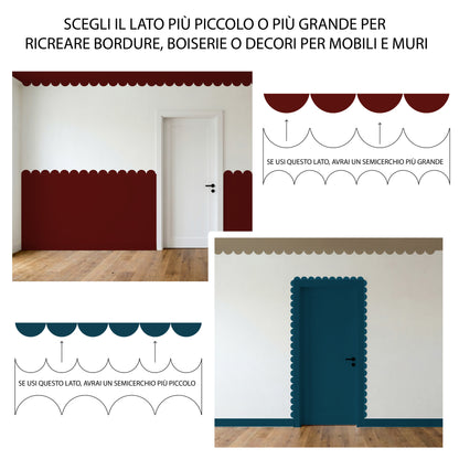 Stencil “Macaron”, Magic Paint, riutilizzabile, 16x53 cm