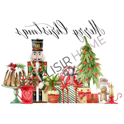 Stampa Trasferibile "NATALE, Dolci Schiaccianoci" 28x40 cm