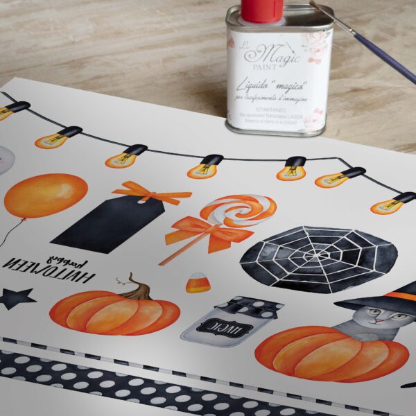 Stampa Trasferibile “AUTUNNO, HAPPY HALLOWEEN” 28×40 cm
