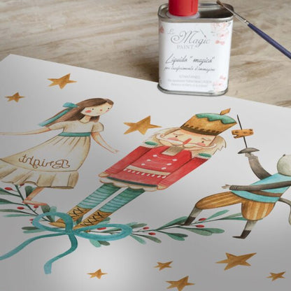 Stampa Trasferibile "NATALE, Natale Stellato" 28x40 cm