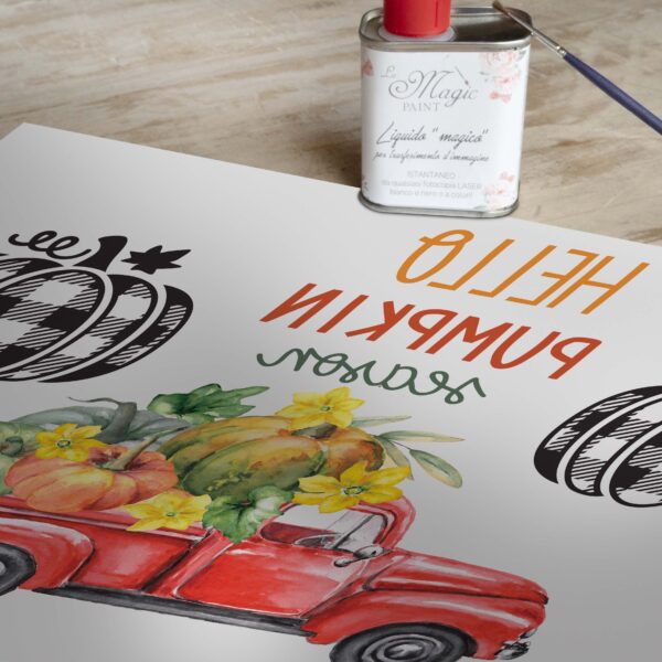 Stampa Trasferibile “AUTUNNO, PUMPKIN SEASON” 28×40 cm