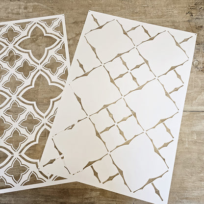 Pochoir « Fleurs des champs », Peinture Magique, réutilisable, 30×42 cm