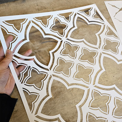 Pochoir « Fleurs des champs », Peinture Magique, réutilisable, 30×42 cm