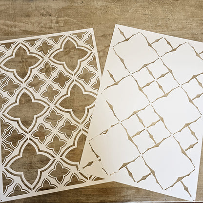 Pochoir « Fleurs des champs », Peinture Magique, réutilisable, 30×42 cm