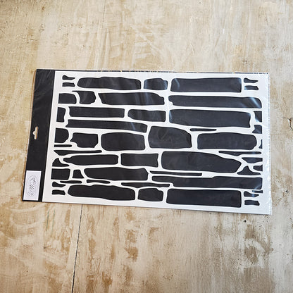 Stencil “Pietre”, Magic Paint, riutilizzabile, 33×53 cm