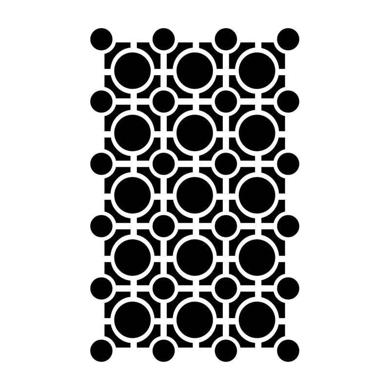 Posh Chalk Stencil Stained Glass Medium 19.5x30cm WoodUbend