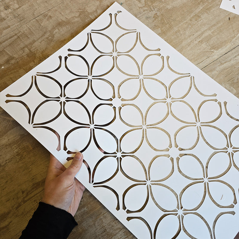 Pochoir « Fleurs des champs », Peinture Magique, réutilisable, 30×42 cm