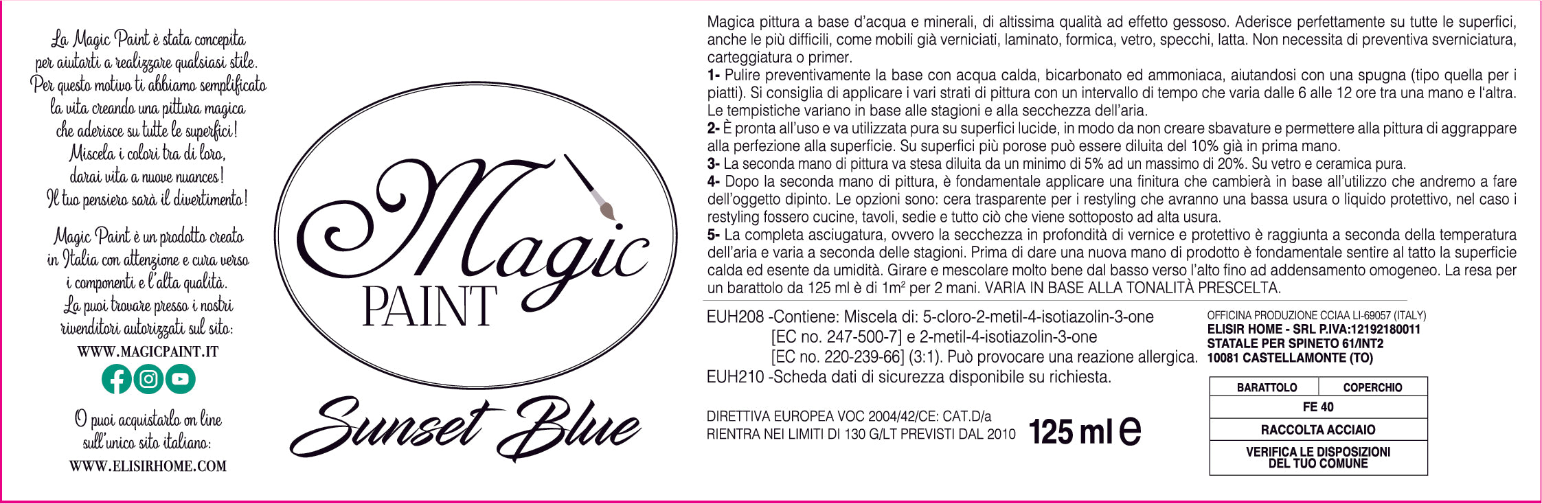 Magic Paint colore "Sunset Blue"
