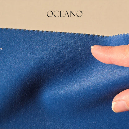 Tessuto Velluto "Toni Blu" Idrorepellente - Ignifugo Certificato