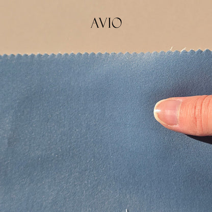 Tessuto Velluto "Toni Blu" Idrorepellente - Ignifugo Certificato