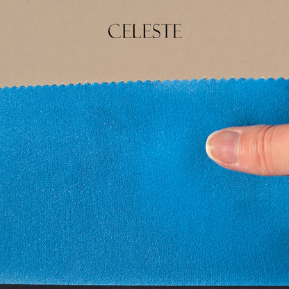 Tessuto Velluto "Toni Blu" Idrorepellente - Ignifugo Certificato