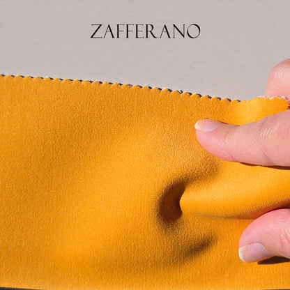 Tessuto Velluto "Toni Gialli & Arancio" Idrorepellente - Ignifugo Certificato