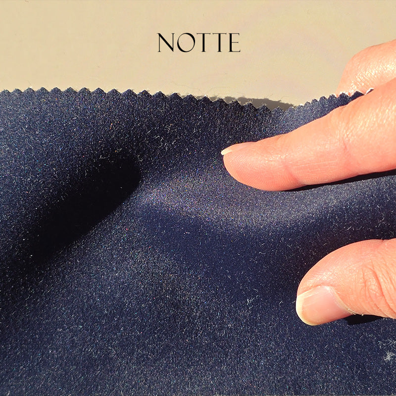Tessuto Velluto "Toni Blu" Idrorepellente - Ignifugo Certificato