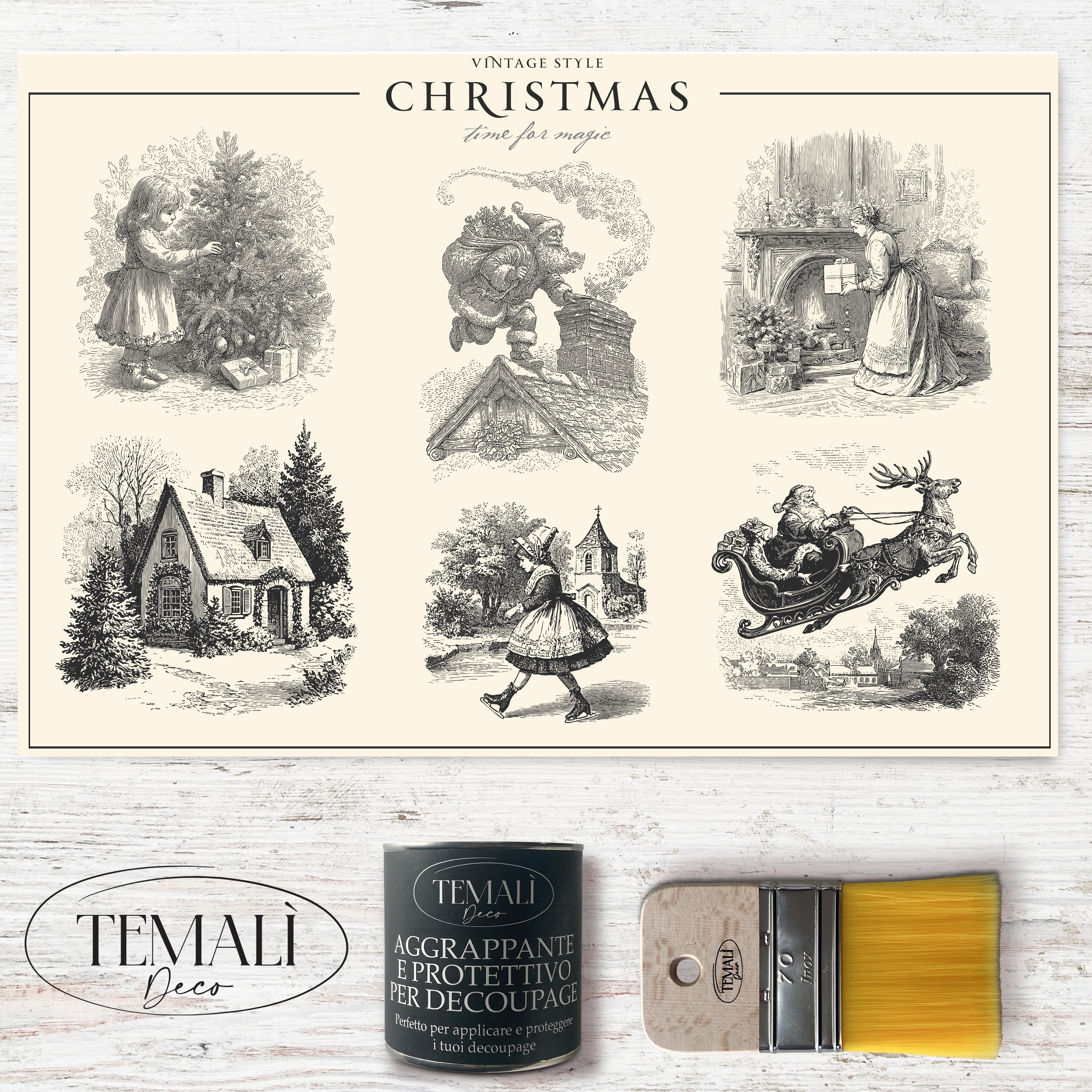 Dècoupage "Time for magic"