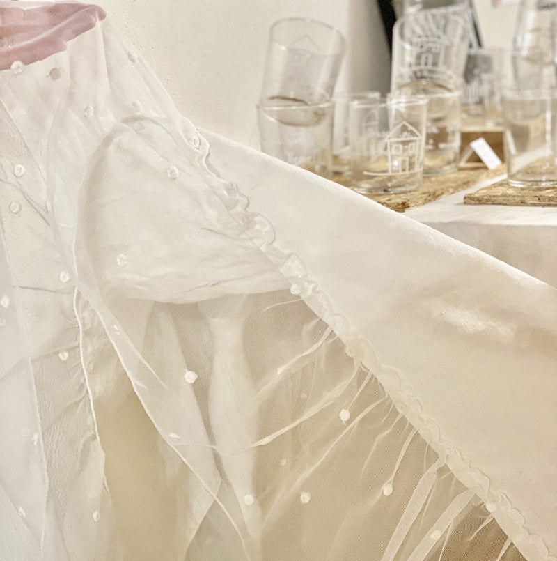 Tovaglia "Très Beau - Panna con Pizzo", 120x200