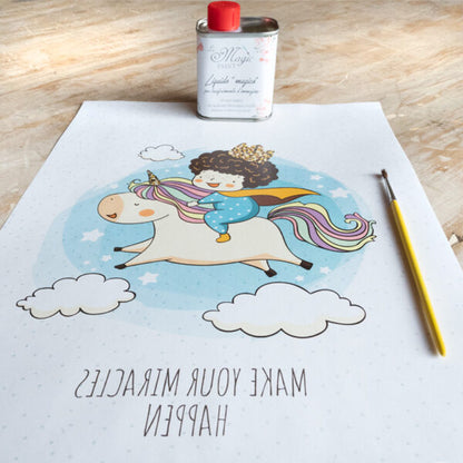 Stampa Trasferibile "BABY, PRINCE" 28x40 cm