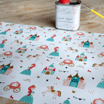 Stampa Trasferibile "BABY, PRINCESS PATTERN" 28x40 cm