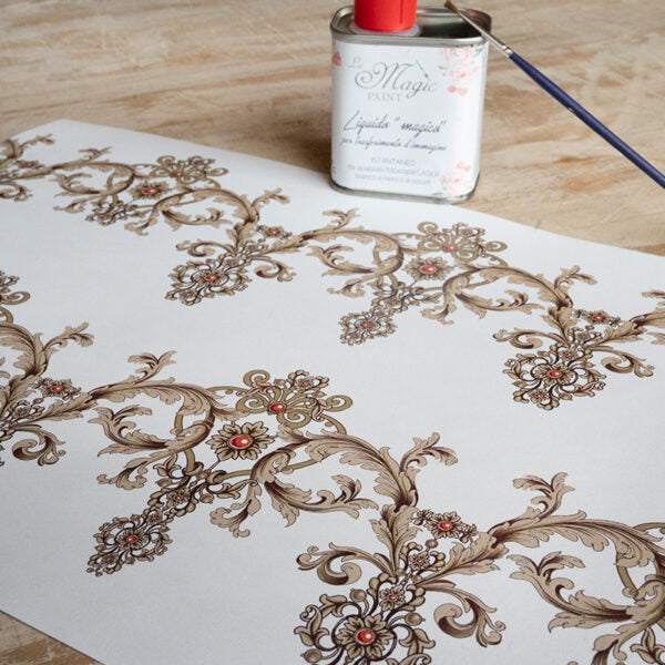 Stampa Trasferibile "FANTASIA, ROCOCO' " 28x40 cm