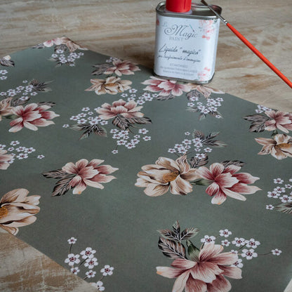 Stampa Trasferibile "FLORA & FAUNA, PEONIE" 28X40 cm