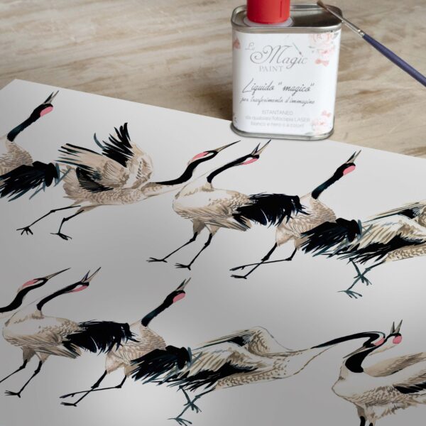 Stampa Trasferibile "PRIMAVERA, BIRDS DANCE" 28X40 cm