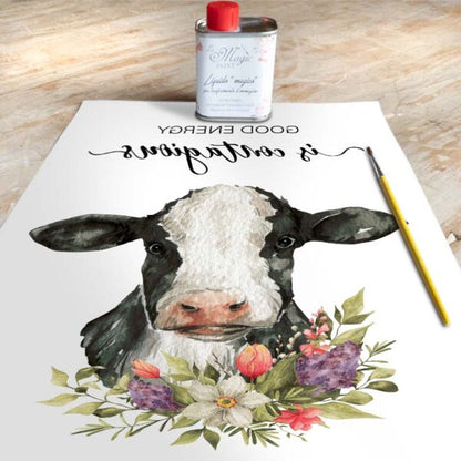 Stampa Trasferibile "PRIMAVERA, GOOD IS CONTAGIOUS" 28X40 cm