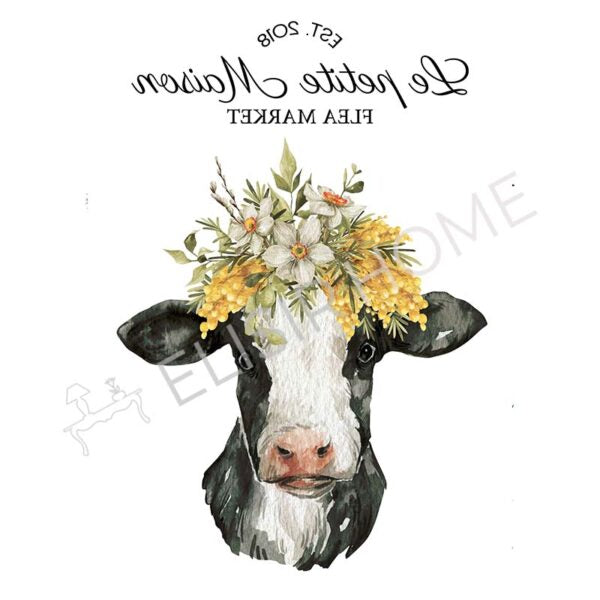 Stampa Trasferibile "PRIMAVERA, PETITE MAISON" 28X40 cm