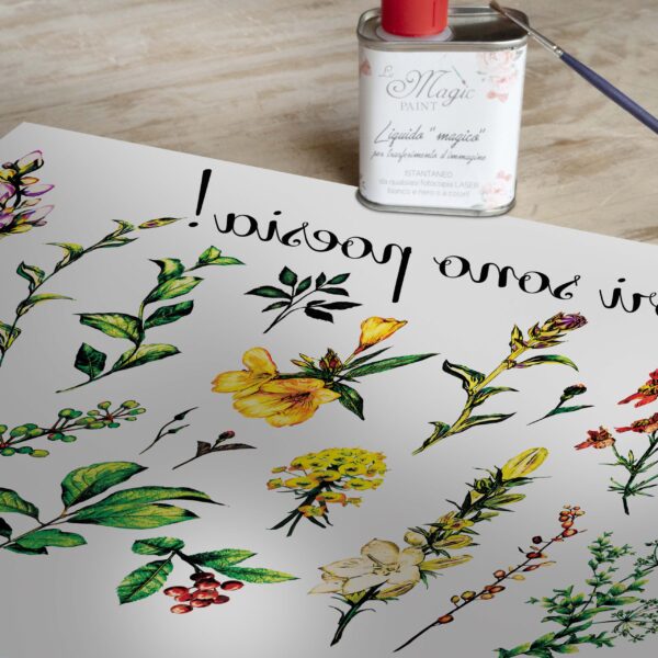 Stampa Trasferibile "PRIMAVERA, POESIA DI FIORI" 28X40 cm