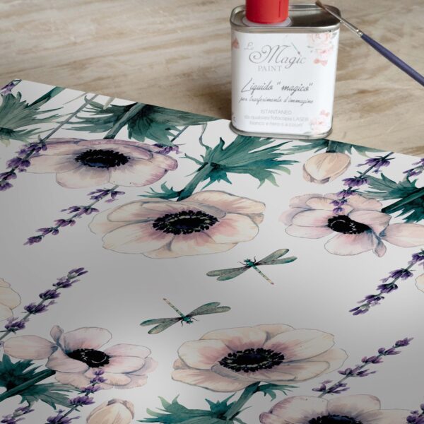 Stampa Trasferibile "PRIMAVERA, DELICATE LAVANDA" 28X40 cm