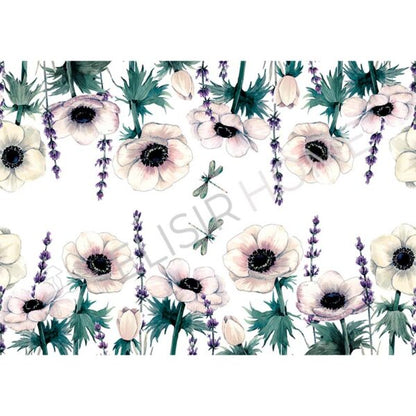 Stampa Trasferibile "PRIMAVERA, DELICATE LAVANDA" 28X40 cm