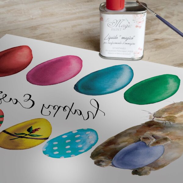 Stampa Trasferibile "PRIMAVERA, HAPPY EASTER" 28X40 cm