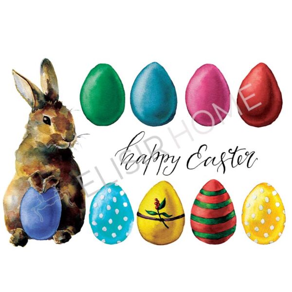 Stampa Trasferibile "PRIMAVERA, HAPPY EASTER" 28X40 cm